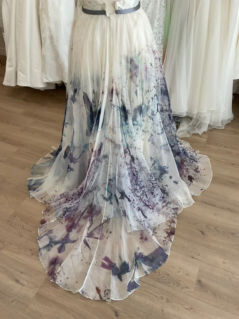 Leanne Marshall - Gabrielle Hand-Dyed Splatter Purple/Blue (14) - Image 8