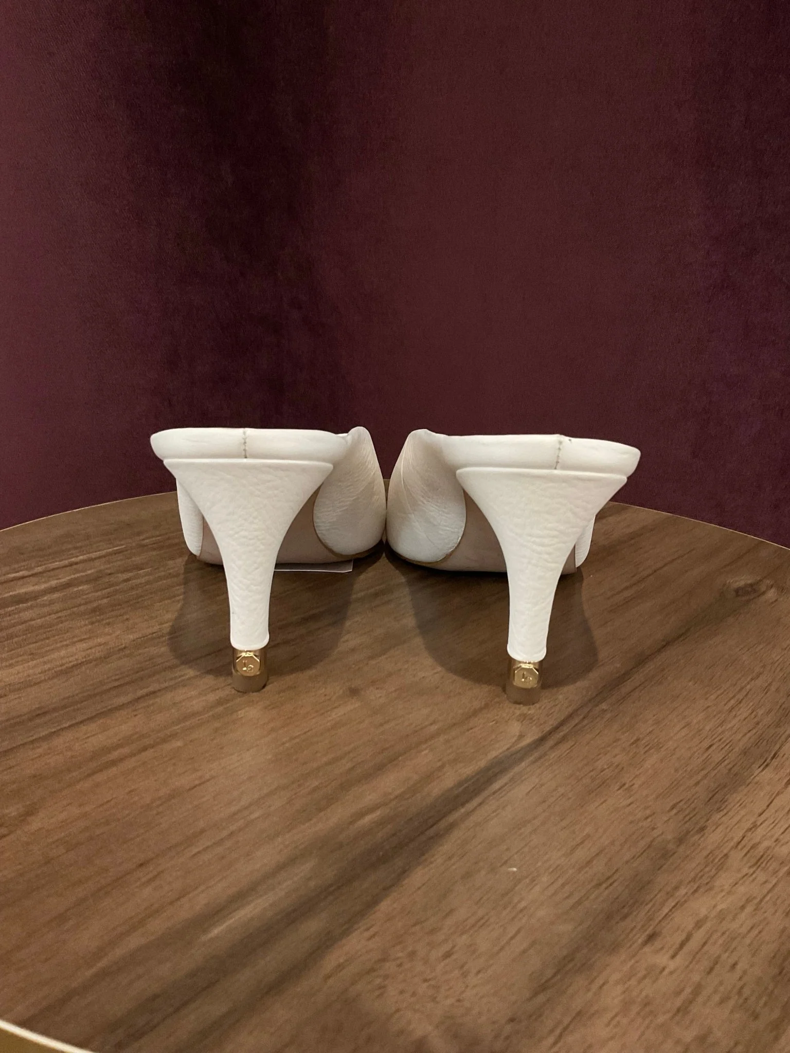 Louie Et Cie - White Leather Mule - Image 3