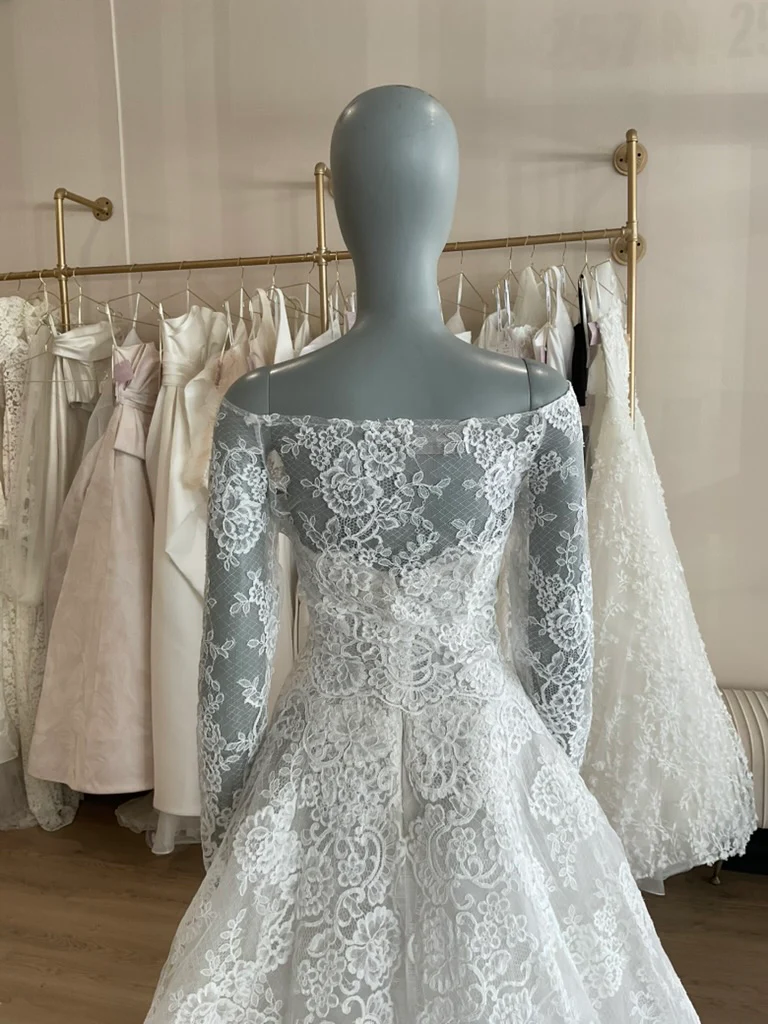 Monique Lhuillier - Fleur de Lis w/ jacket (8) - Image 8