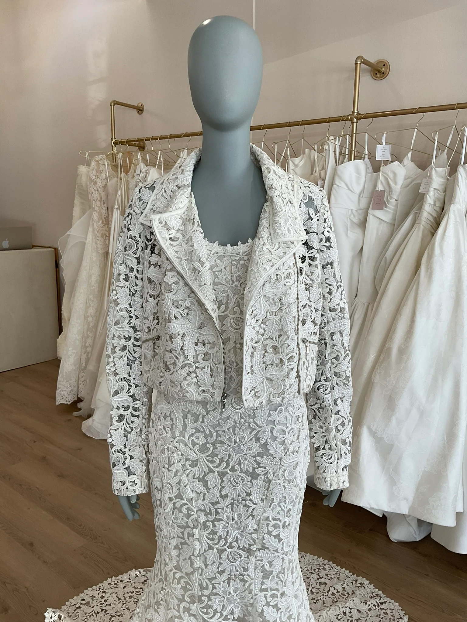 Monique Lhuillier - Sawyer w/ Moto Jacket (8) - Image 3
