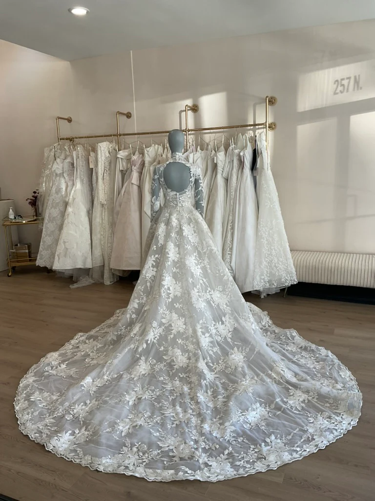 Monique Lhuillier - Wish w/ Jacket + Veil (8) - Image 9